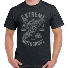 T-Shirt MotoX Pour Hommes Extreme T-Shirt De Moto Dirt Bike Scrambler