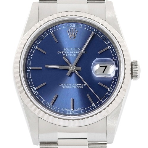 Rolex datejust 18k blanc - blanc, &