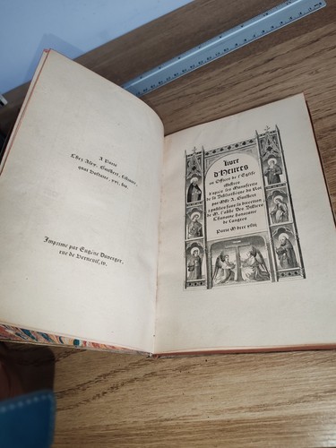 Rare ancien livre heures - ancien, le