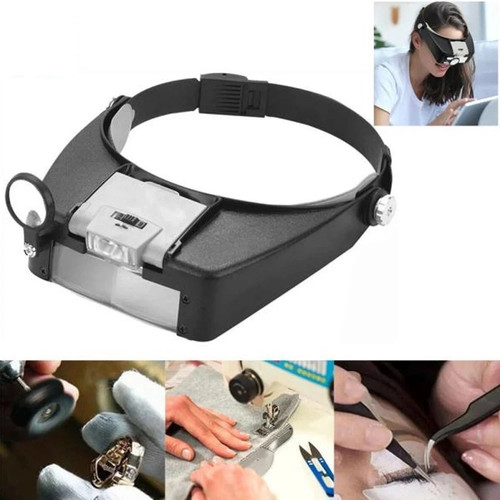 Casque loupe lunettes