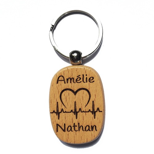Superbe porte clefs - superbe, bois