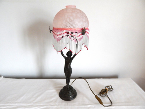 Ancienne lampe bronze - en,