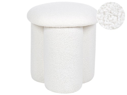 Poufs boucle blanc - poufs,