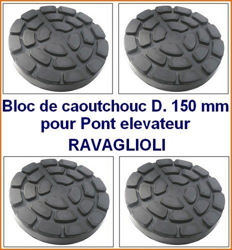 4xbloc caoutchouc 150 - caoutchouc, mm
