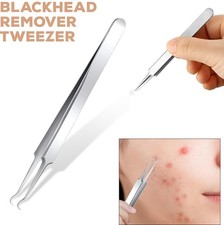 1pc Point Noir Pinces à Épiler Extracteur de Boutons Outil Avec Courbé Aiguille