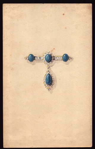Parure saphirs aquarelle - parure,