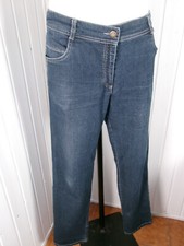 Pantalon  jeans droit bleu léger taille haute reglable TERRE DE MARINS 44/46
