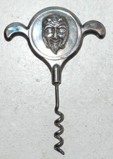 TIRE BOUCHON EN METAL ARGENTE