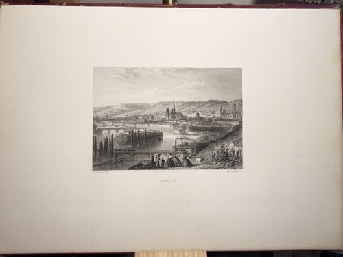 Vue rouen 1867 gravure sur - 1867,
