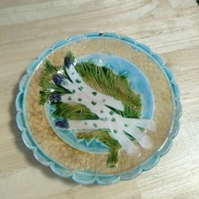 Assiette Asperges Barbotine