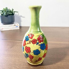 Joli Vase signé Art Déco en grès émaillé craquelé – France 1920