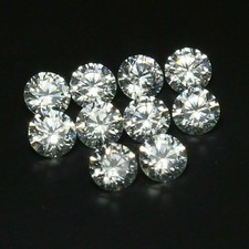 Lot de 10 pièces rondes brillantes de 3,80 mm couleur D VVS1 excellent...