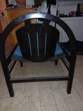Fauteuil Argos bleu et noir
