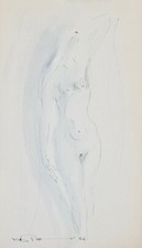 Claude VIETHO - Dessin original - Encre - Nu 2