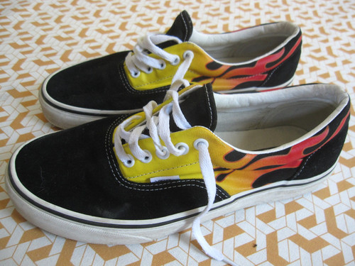 Basket vans vintage flammes - basket,