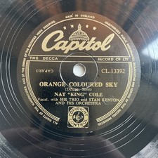 78RPM NAT KING COLE  orange