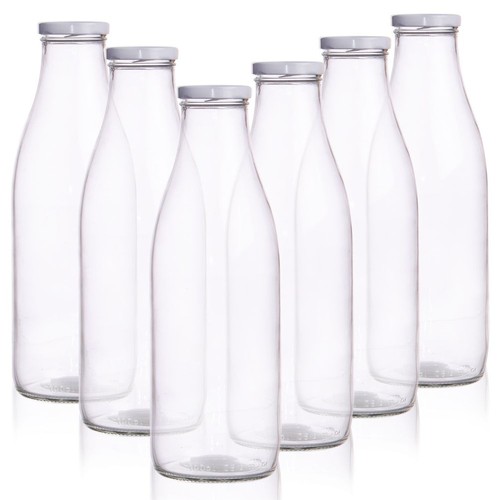 Bouteille lait verre - de,