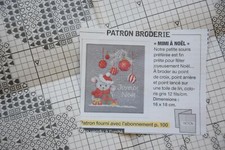 GRILLE POINT DE CROIX thème Mimi à  Noël. Modes &Travaux 