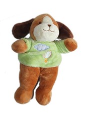 Doudou peluche ours marron -