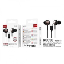 Ecouteurs Kit Main Libre Type-C - D-power K6036 - Noir