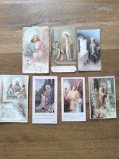 Lot De 7 Images Pieuses Carte