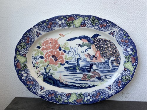 Ancien grand plat ovale - grand,