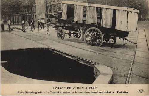 Cpa orage juin a paris - a,