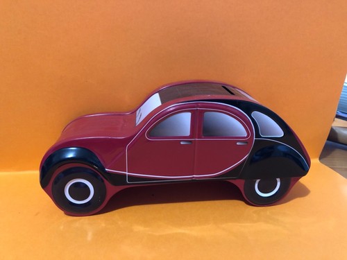 Voiture tirelire tôle 2cv - voiture,