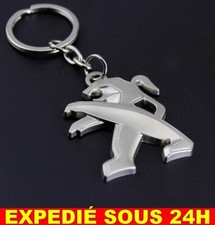 ✅ Porte Clés Peugeot Métal Logo Accessoire Voiture Auto Clé 3D Métal Emblème