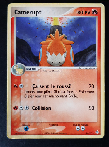 Camerupt dragon carte - camerupt, 24/97