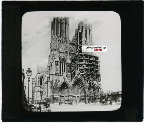 Cathédrale reims 1914 - cathédrale,
