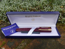Stylo-plume WATERMAN et stylo-bille avec ECRIN et cartouche d'ENCRE bel état