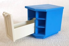 PLAYMOBIL MEUBLE D'ANGLE BLEU