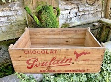Ancienne grande caisse bois - grande,