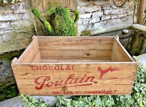 Ancienne grande caisse bois - ancienne, en