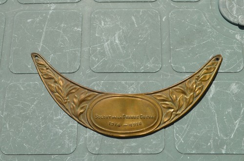 Plaque commémorative soldat - commémorative, "soldat