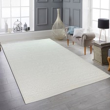 Elégant tapis recyclé avec motif ornemental design intemporel aspect luxueux