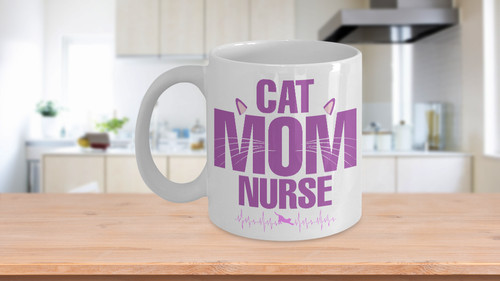 Cat mom nurse - cat,