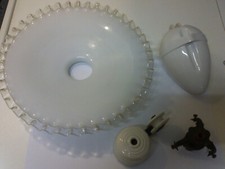 Monte et baisse ancien complet porcelaine et opaline