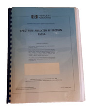 Analyseur de spectre  HP8555A RF SECTION  OPERATING & Service Manuel HP