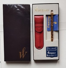 Stylo plume waterman lady patricia à facettes et plaqué or - plume or 18 carats 