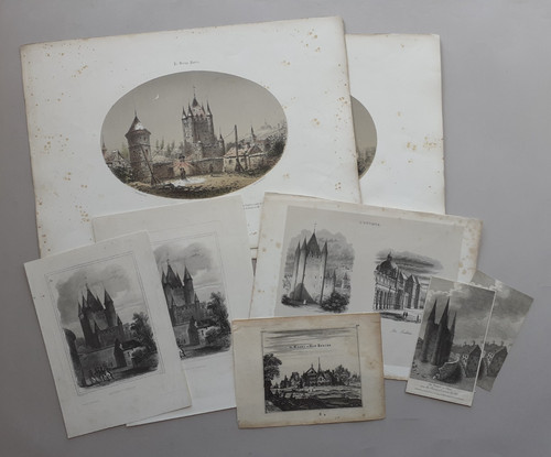 Ensemble gravures figurant - de,