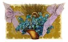 Carte de vœux en celluloïd