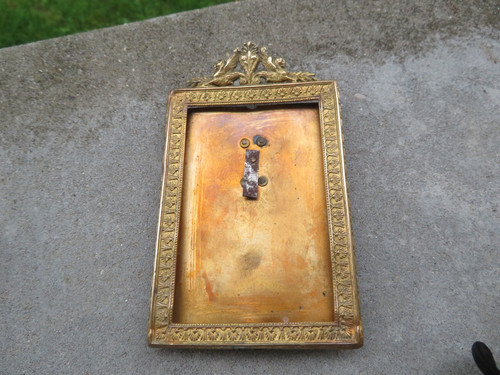 Ancien cadre photo bronze - en,