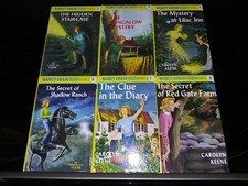 Nancy Drew Books 2-7. Lot of 6. Flashlight Editions Hardcover 