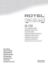 Bedienungsanleitung-Operating Instructions pour Rotel RA-1520