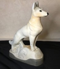 loup en céramique crispée