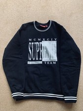 Pull col rond équipe noir