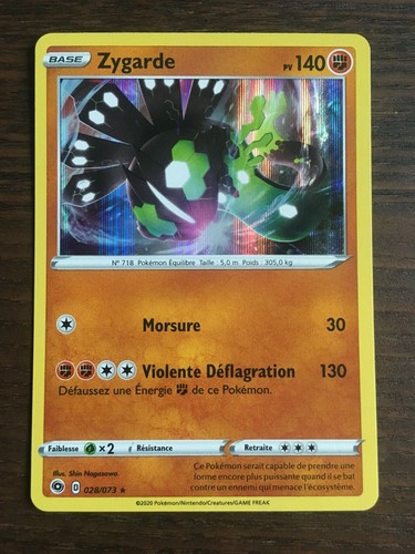 Carte pokémon holo zygarde - pokémon,