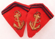 Pattes de Col sous officier Artillerie Coloniale Uniforme 1940 WWII ORIGINAL 2